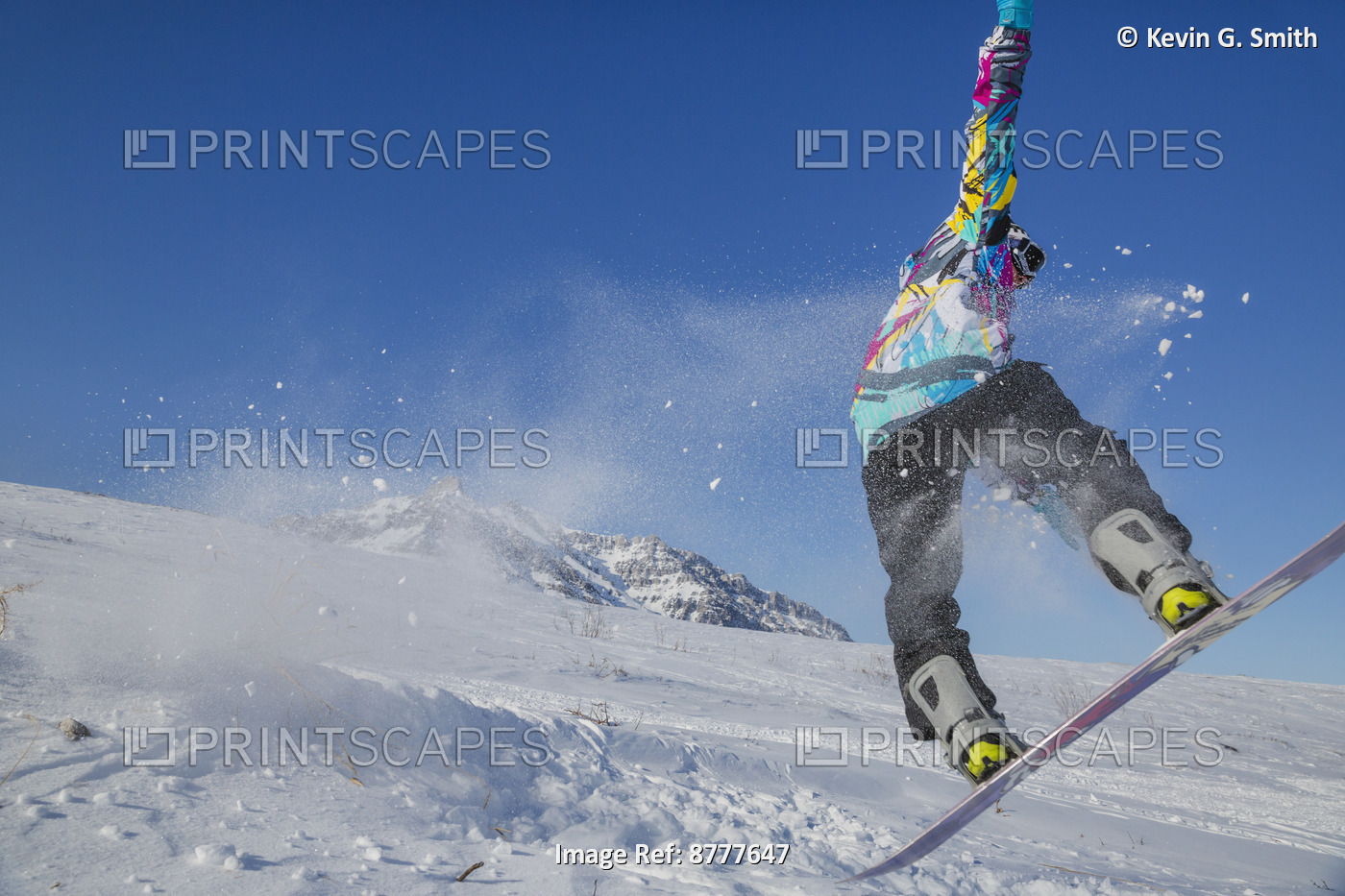 Native Alaskan Youth Snowboarding In Anaktuvuk Pass, Gates Of The Arctic ...