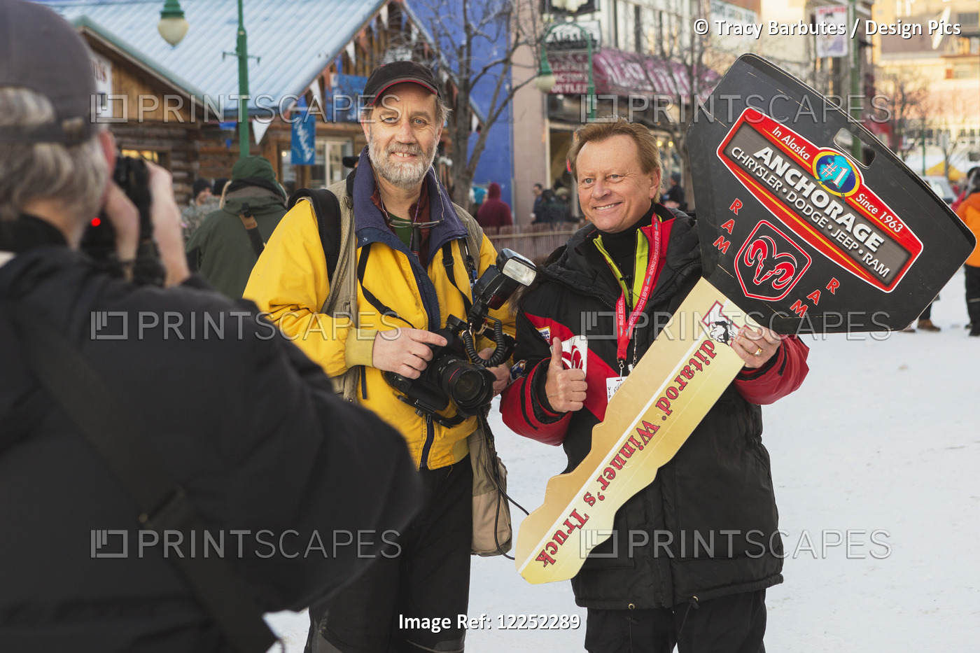 Official Iditarod Photographer, Jeff Schultz, And Dodge Spokesman, Chuck ...