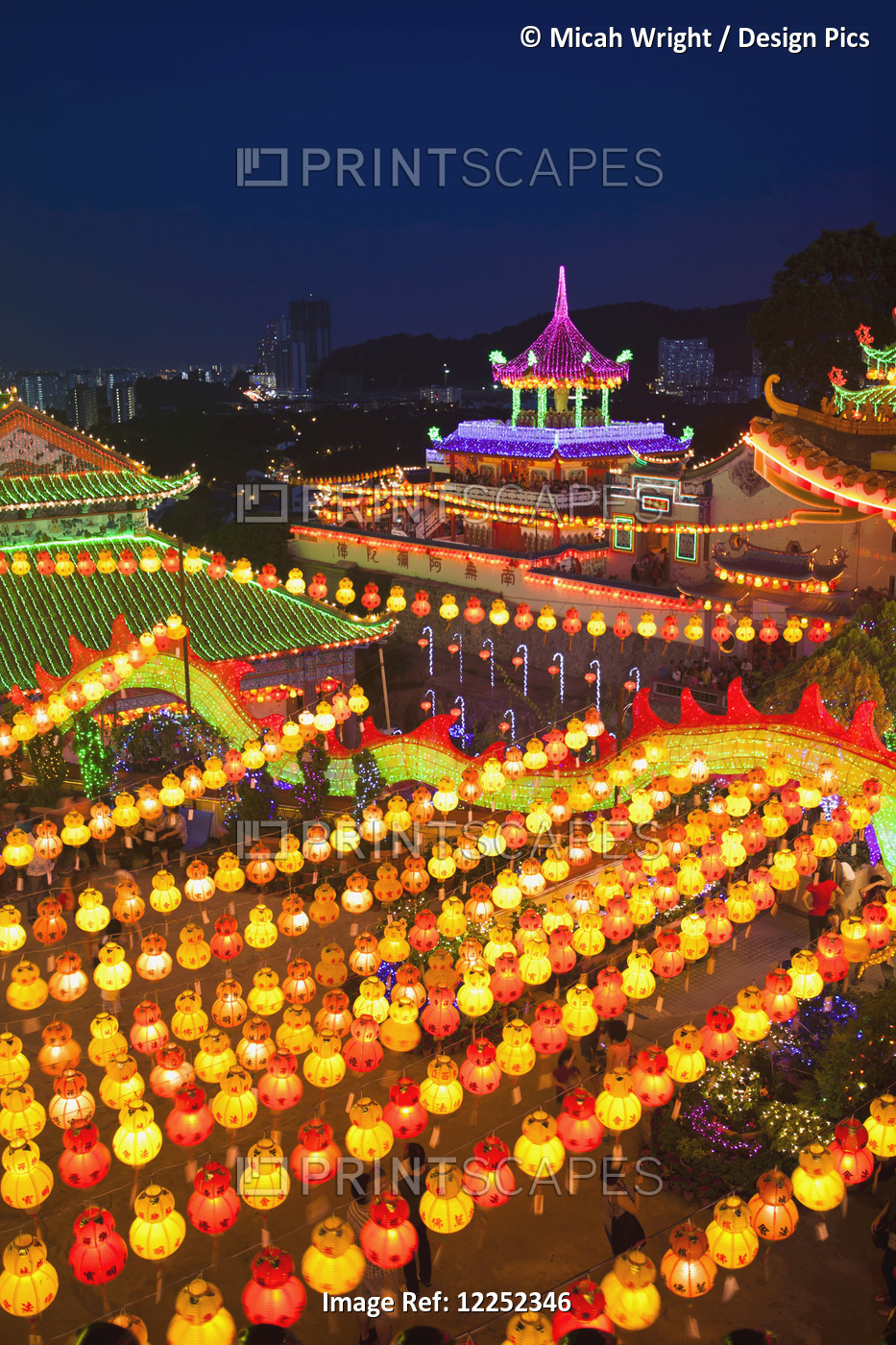 The Fantastic Lighting Of Kek Lok Si Temple; Penang, Malaysia