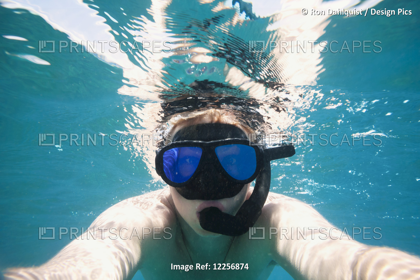 Snorkeling Self-Portrait, Wailea, Maui, Hawaii, United States Of America