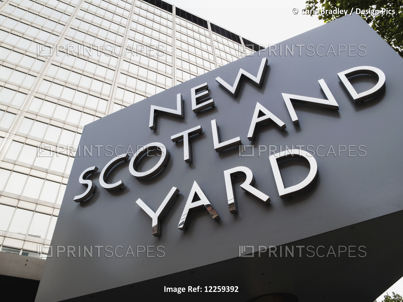 Revolving Sign, New Scotland Yard, St James; London, England