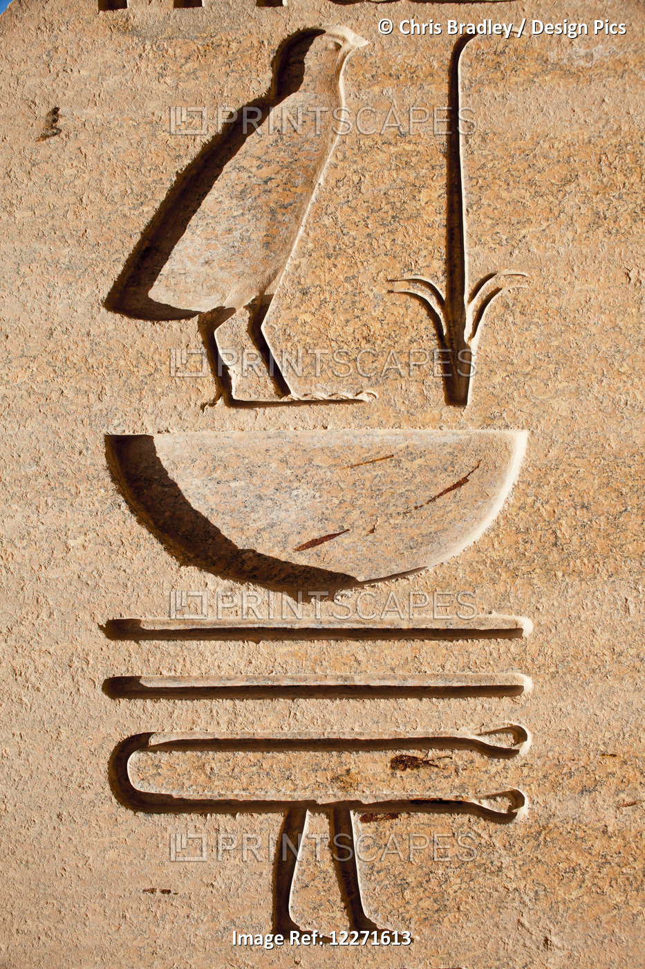 Hieroglyphic Inscription, Karnak Temple; Luxor, Egypt