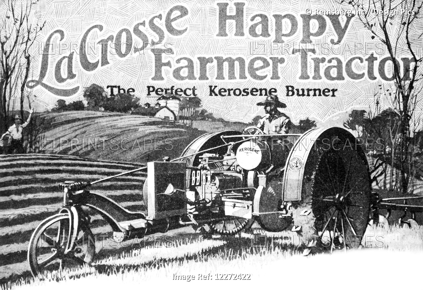 Historic Lacrosse Tractor Advertisement From The Early 20th Century.