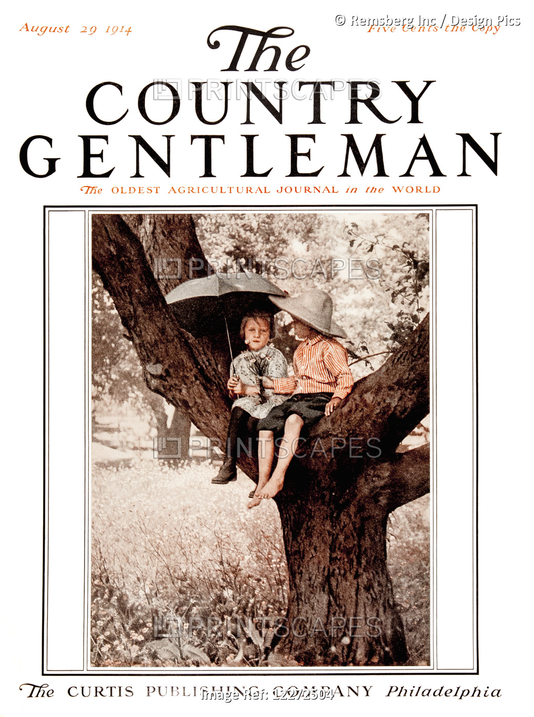 Cover Of Country Gentleman Agricultural Magazine From The Early 20th Century. .