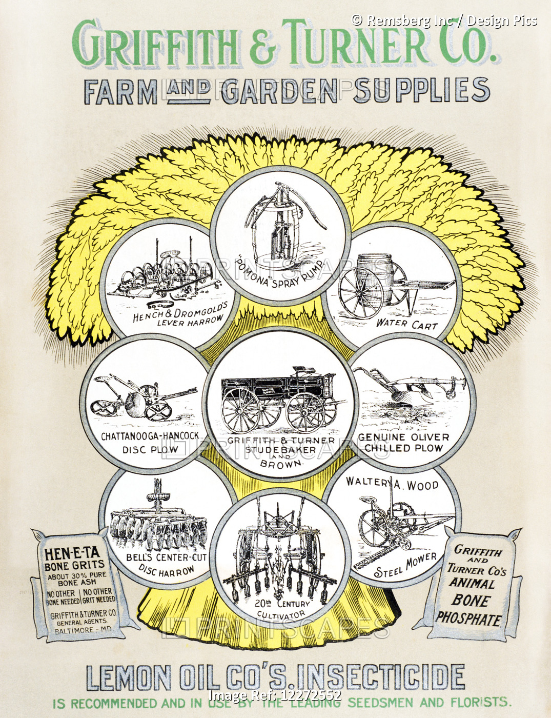 Griffith & Turner Co. Farm And Garden Supply Catalog From The 20th Century.