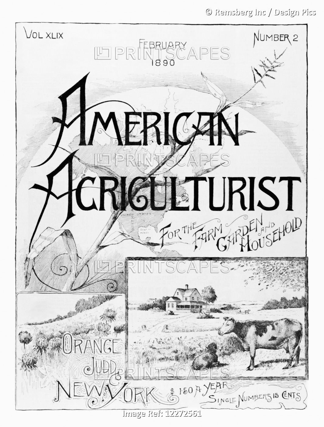 Historic American Agriculturist Advertisement From Late 19th Century.