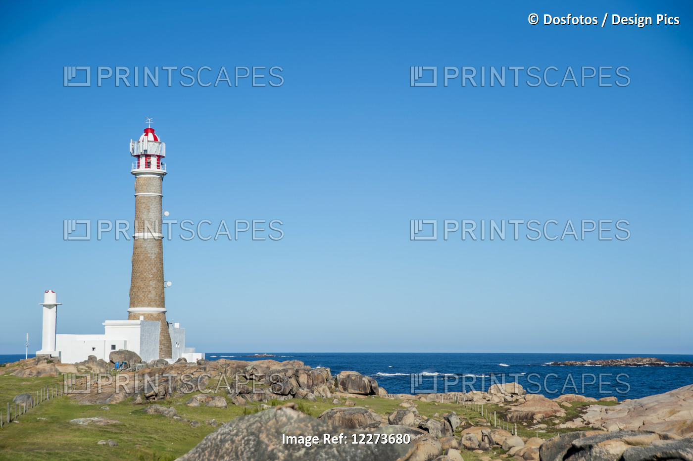 Lighthouse Along The Rocky Coast; Cabo Polonio, Uruguay