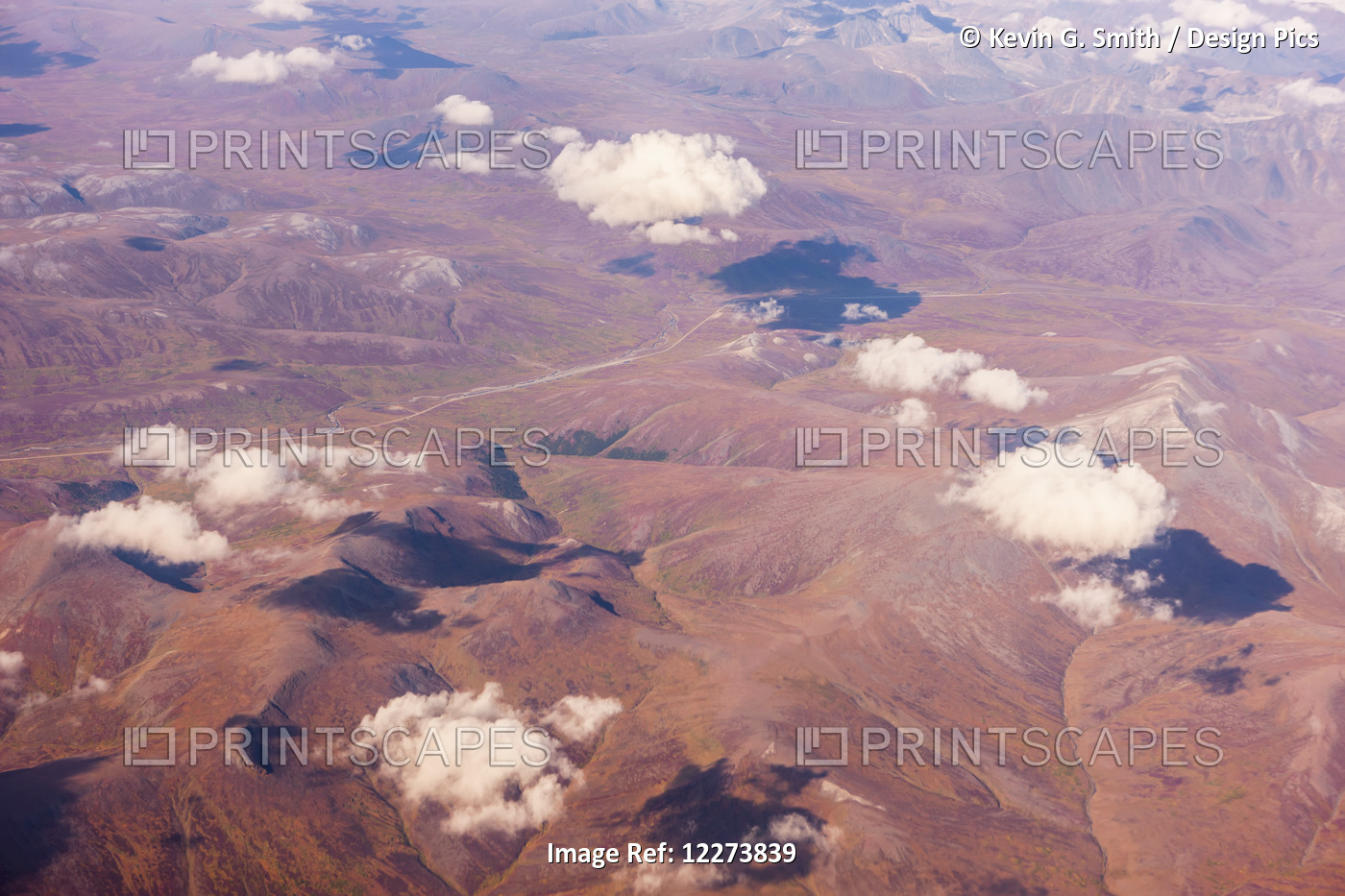 Aerial View Of Clouds Obscuring The Kigluaik Mountains, North Of Nome, Seward ...