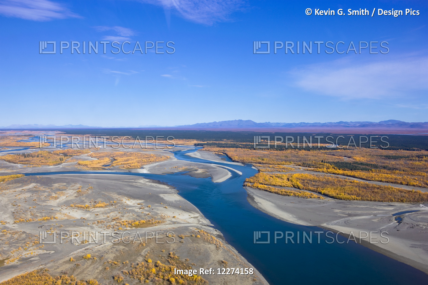 Aerial Of The Noatak River, Igichuk Hills And The Baird Mountains In The ...