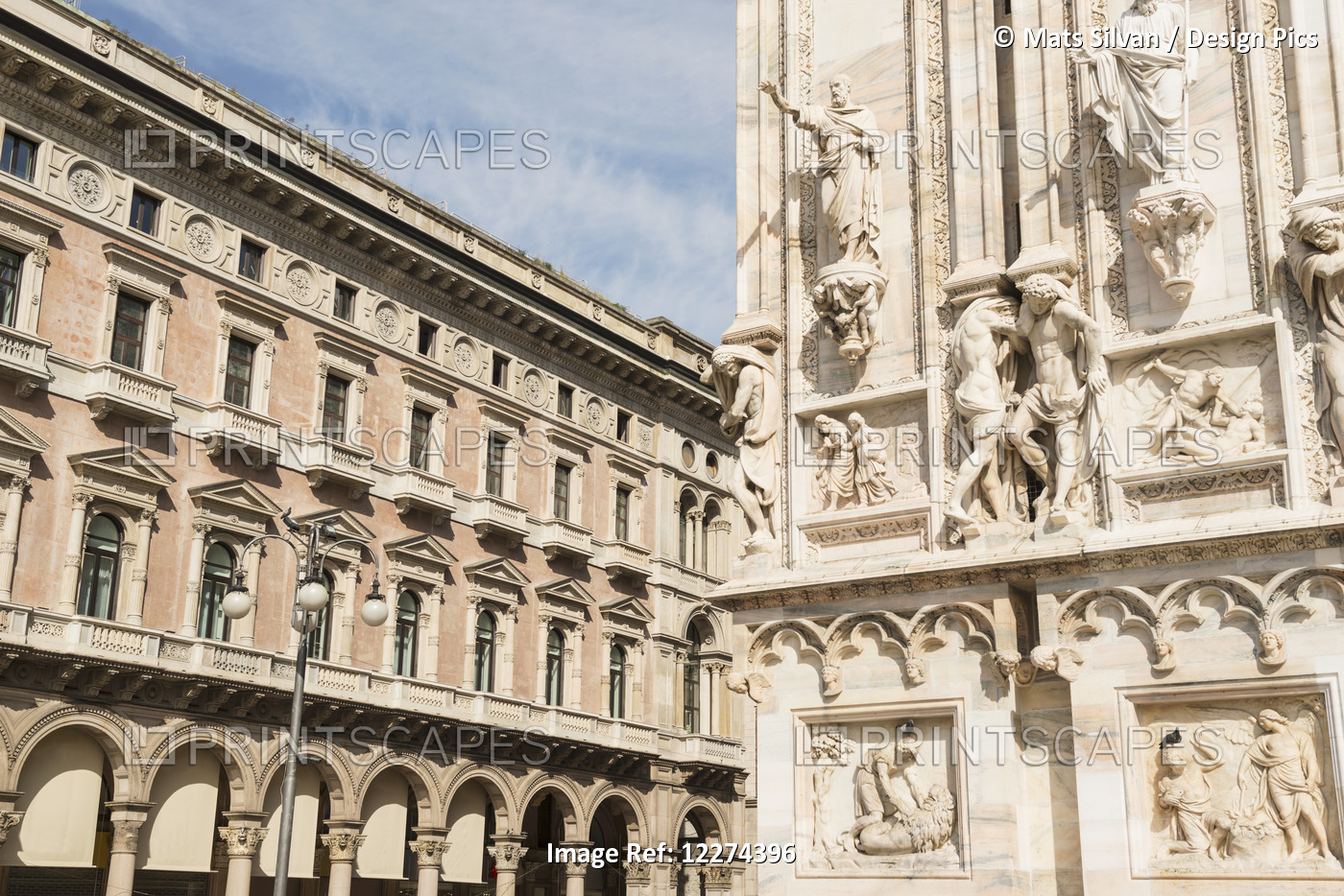 Facade Of Milan Cathedral; Milan, Lombardy, Italy