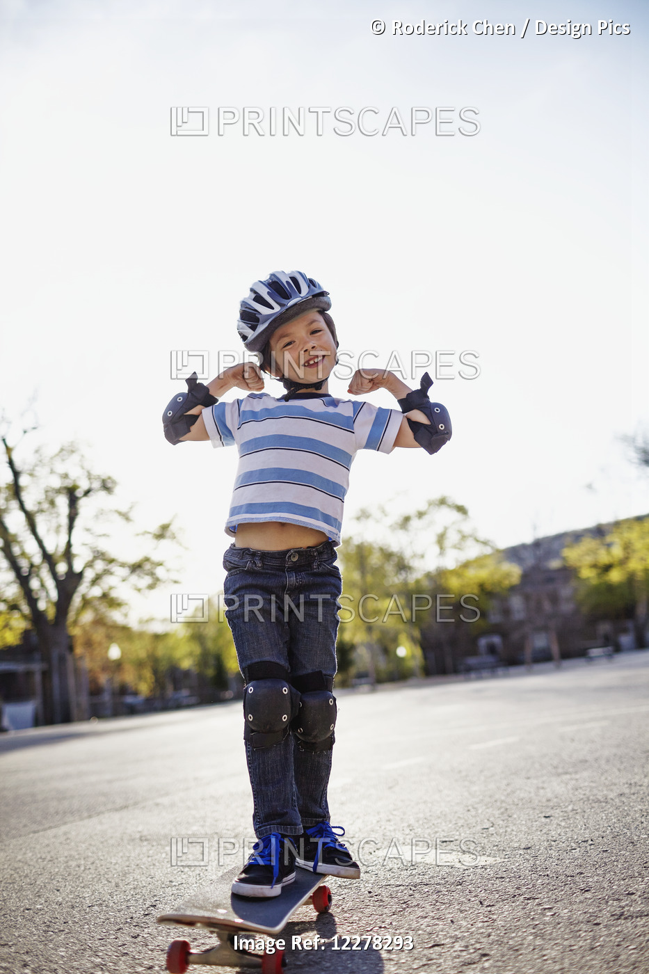 Young Boy Riding A Skateboard; Montreal, Quebec, Canada