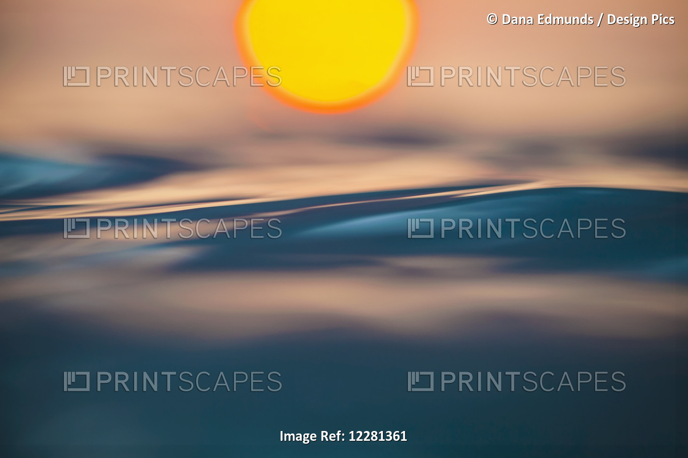 Abstract Ocean Patterns At Sunrise; Lanikai, Oahu, Hawaii, United States Of ...