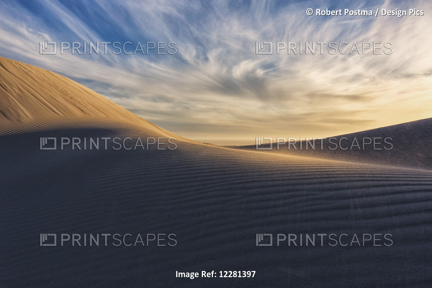 Sand Blows Towards The Camera In The Desert Of Namakwaland National Park; ...