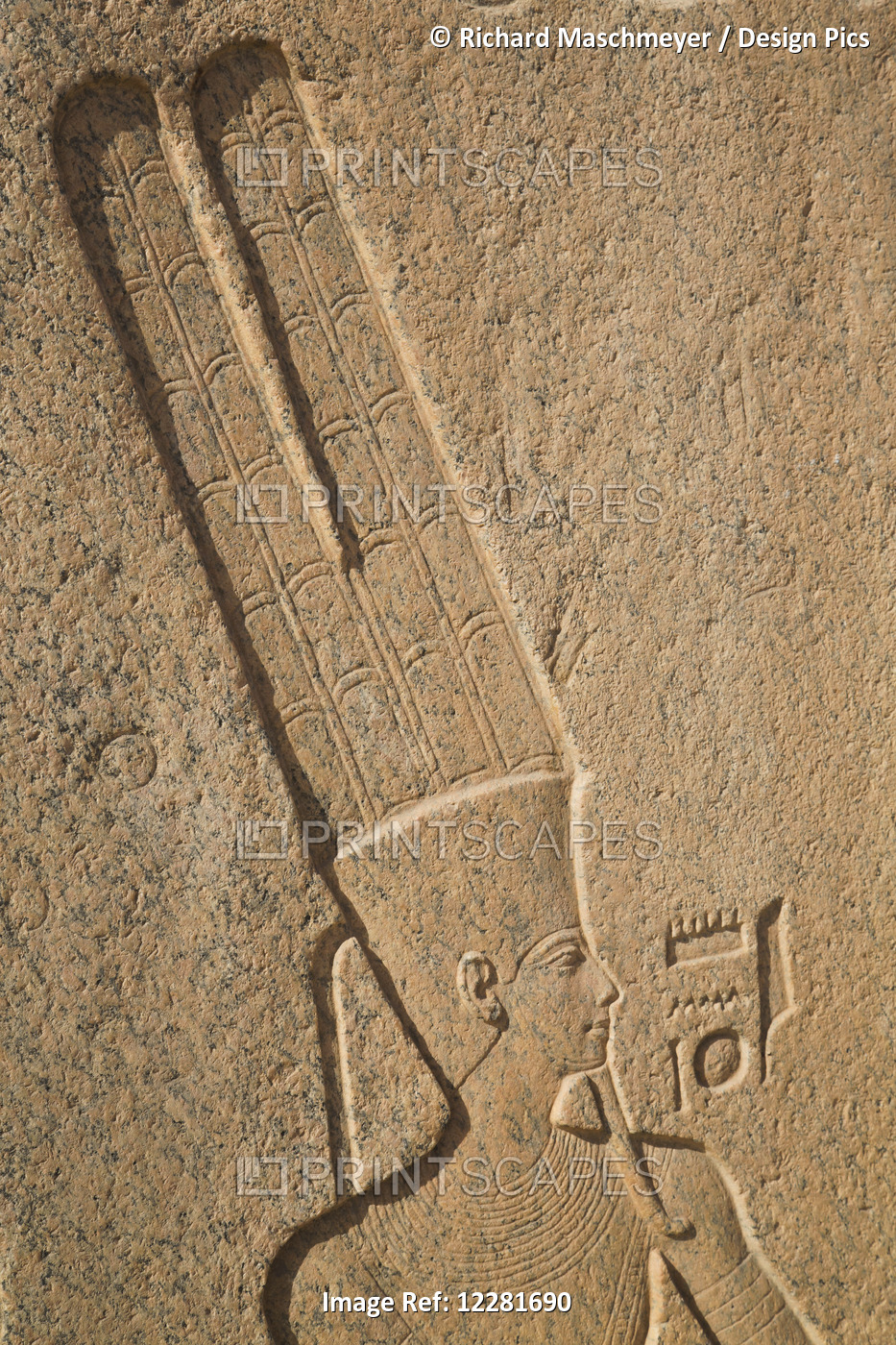 Bas-Relief Of The God Amun, Karnak Temple Complex; Luxor, Egypt