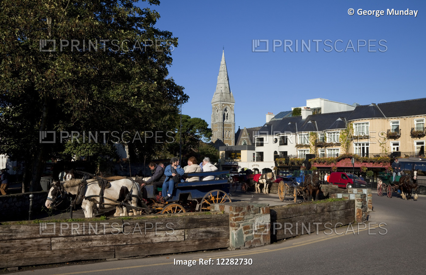 Tourist Jaunting Car In Killarney Town, County Kerry, Ireland
