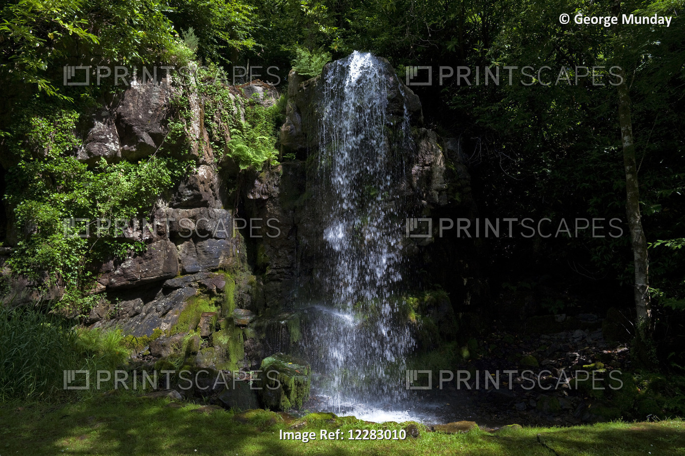 The Waterfall, Kilfane Glen And Garden, County Kilkenny, Ireland