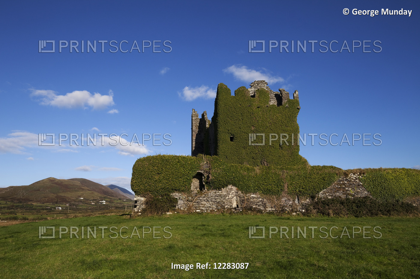 Ballycarberry Castle, Built Circa 16th Century, Near Caherciveen, Ring Of ...