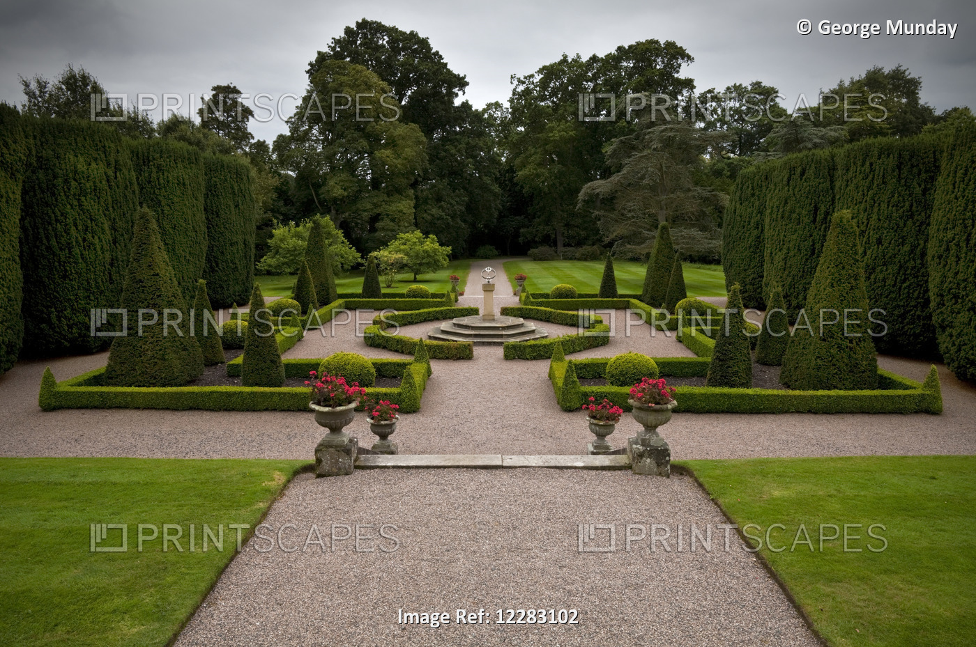 The Formal Gardens In Hillsborough Castle, The Official Government Residence In ...