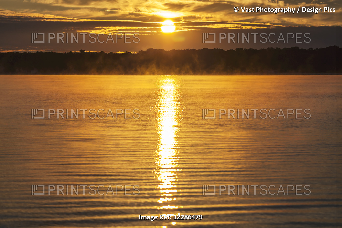 Balsam Lake At Sunrise; Ontario, Canada