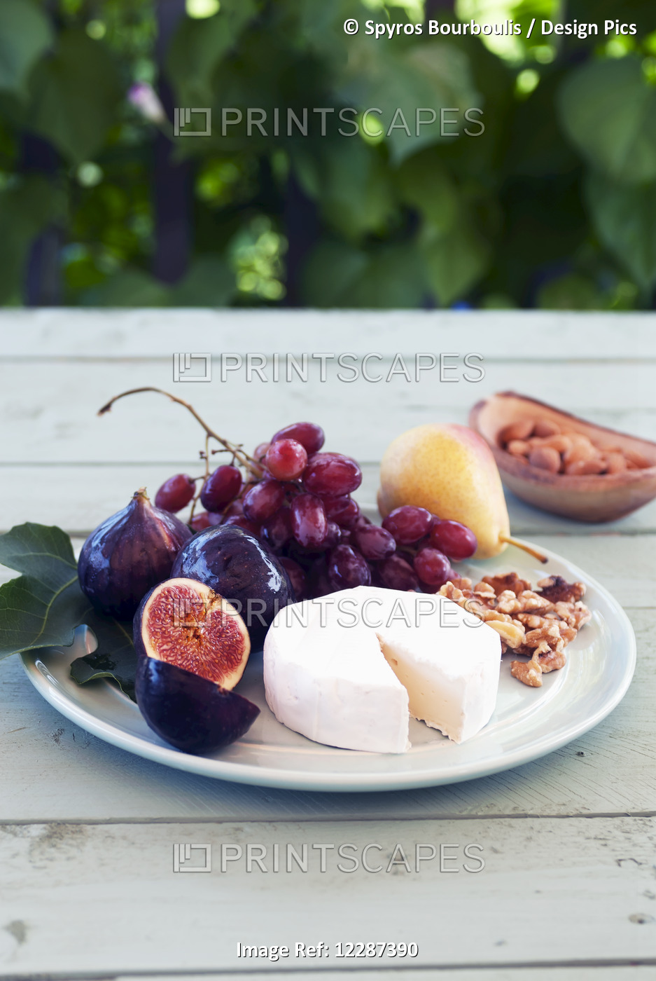 A Fruit And Cheese Platter; Laval, Quebec, Canada