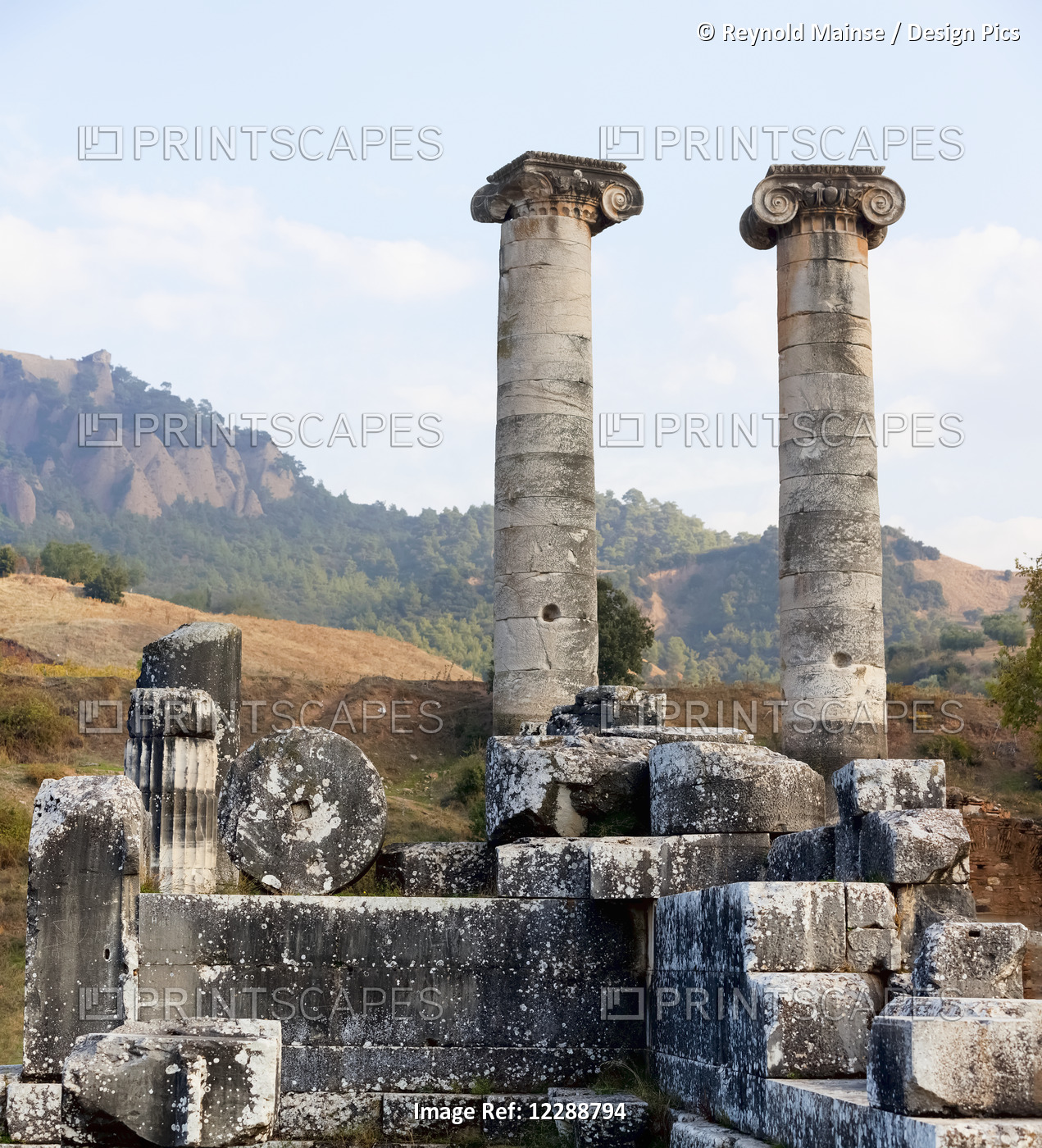 Ruins Of The Temple Of Artemis; Sardis, Turkey