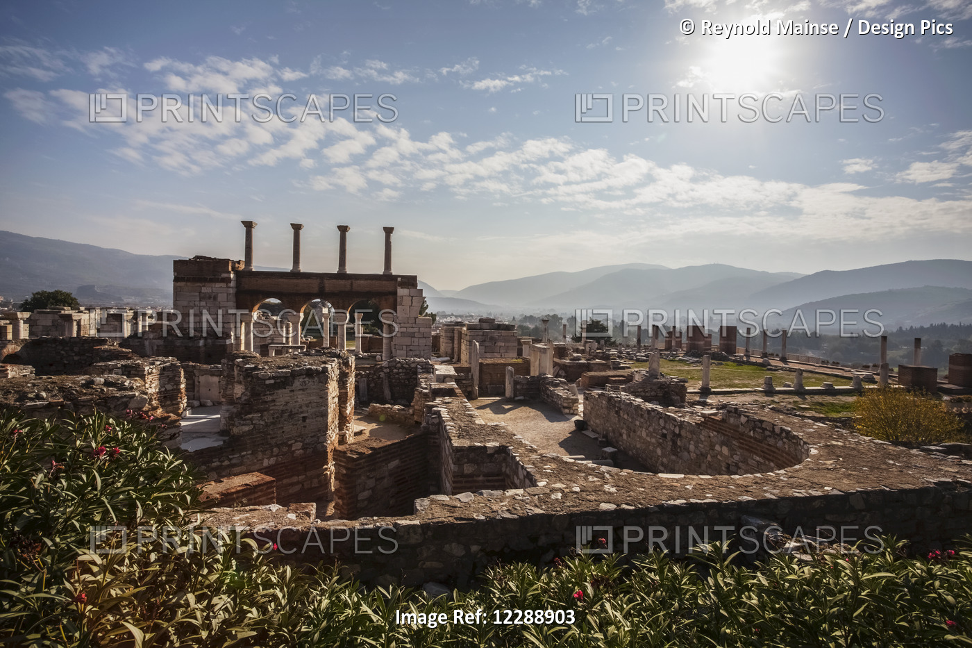 Ruins Of Saint John's Basilica And The Tomb Of Saint John; Ephesus, Izmir, ...