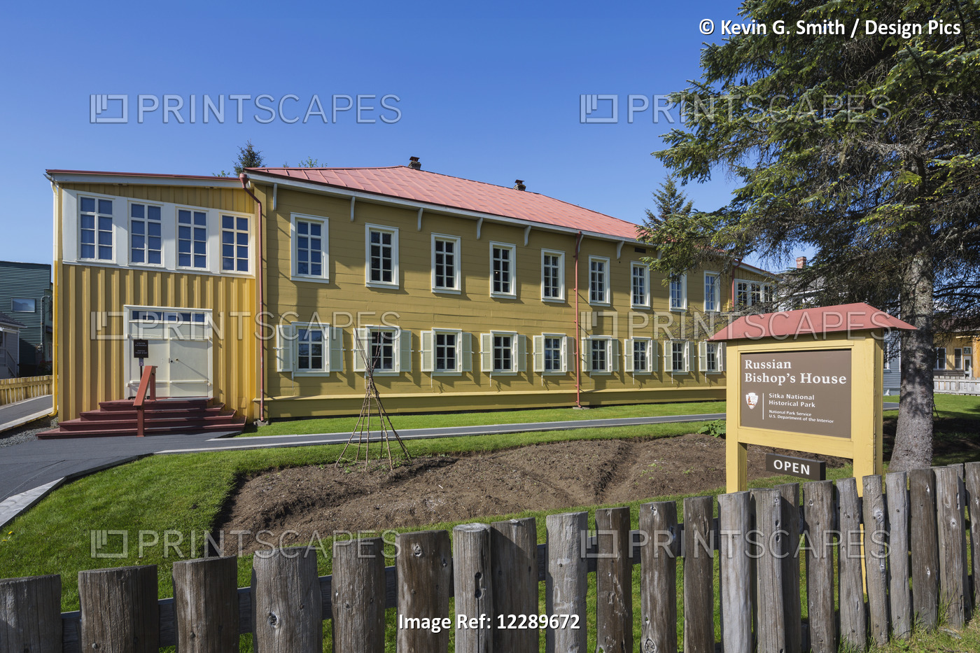 Historic Russian Bishop's House, Sitka, Southeast Alaska, USA, Summer