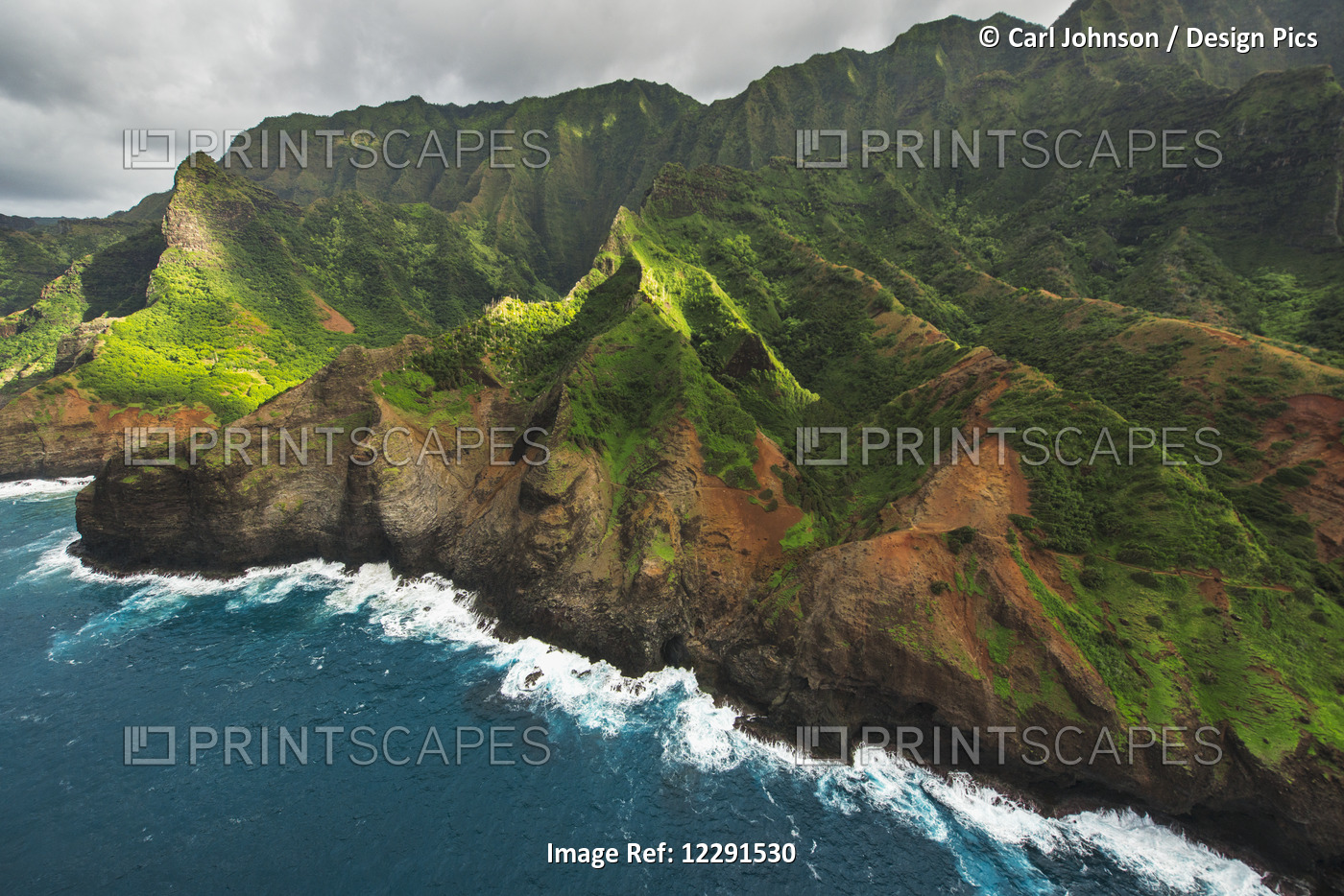 View Of The Na Pali Coast; Kauai, Hawaii, United States Of America