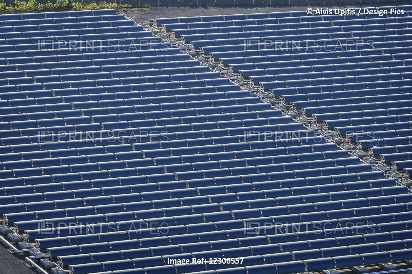 Solar Panels And Electric Farm, Near Kailua-Kona; Island Of Hawaii, Hawaii, ...
