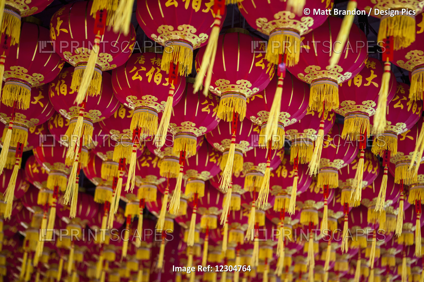 Lanterns At The Kek Lok Si Temple, Chinese New Year's In Malaysia Is Celebrated ...