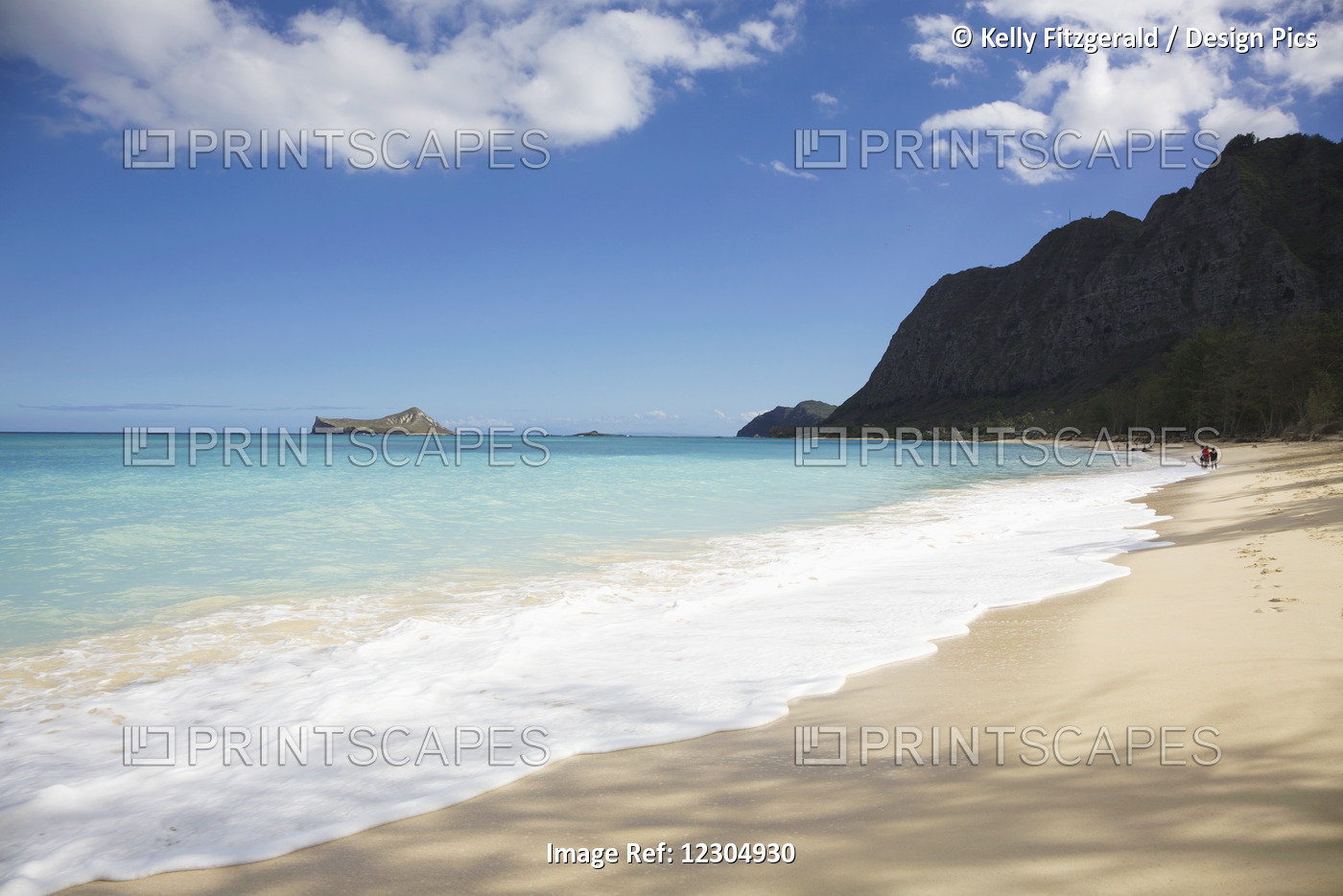A Beautiful Day At The Beach, Waimanalo Beach; Waimanalo, Oahu, Hawaii, United ...