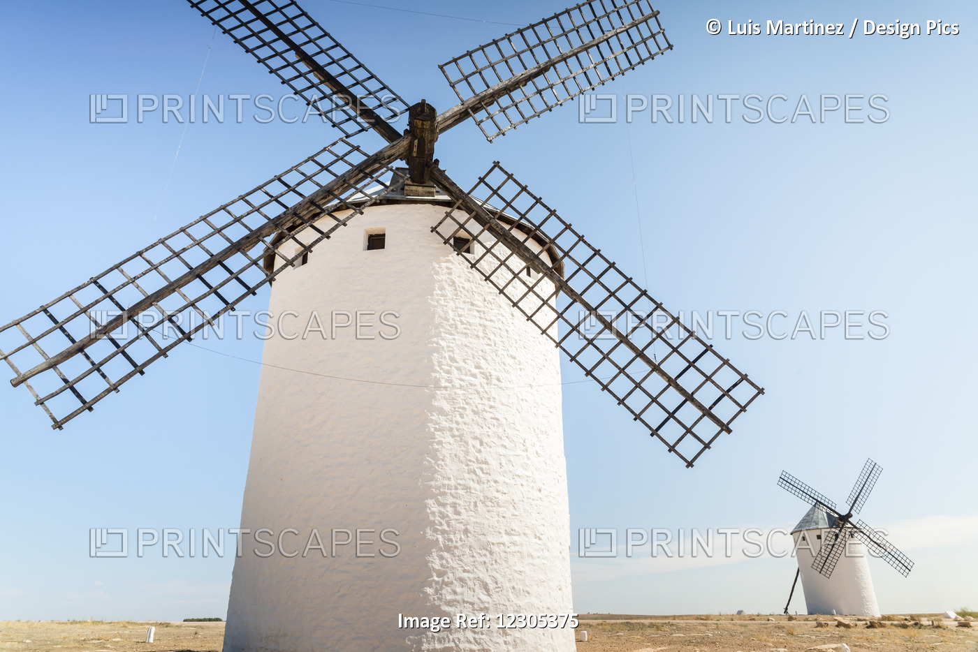 Famous Windmills In Campo Criptana, Where The Stories Of Don Quixote Come From; ...
