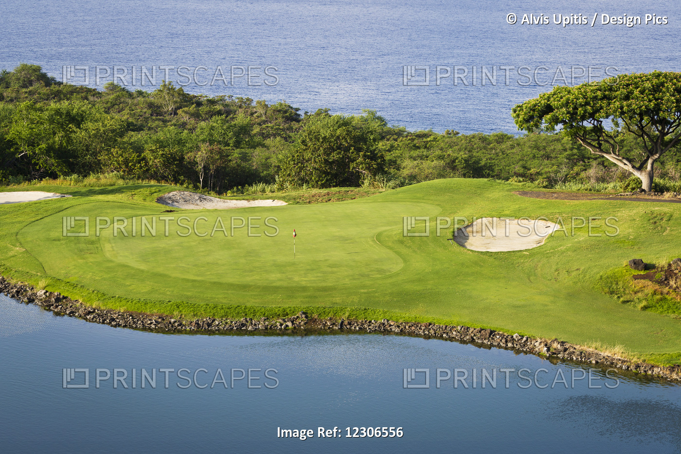 Golf Course, Kona Country Club; Kailua Kona, Island Of Hawaii, Hawaii, United ...