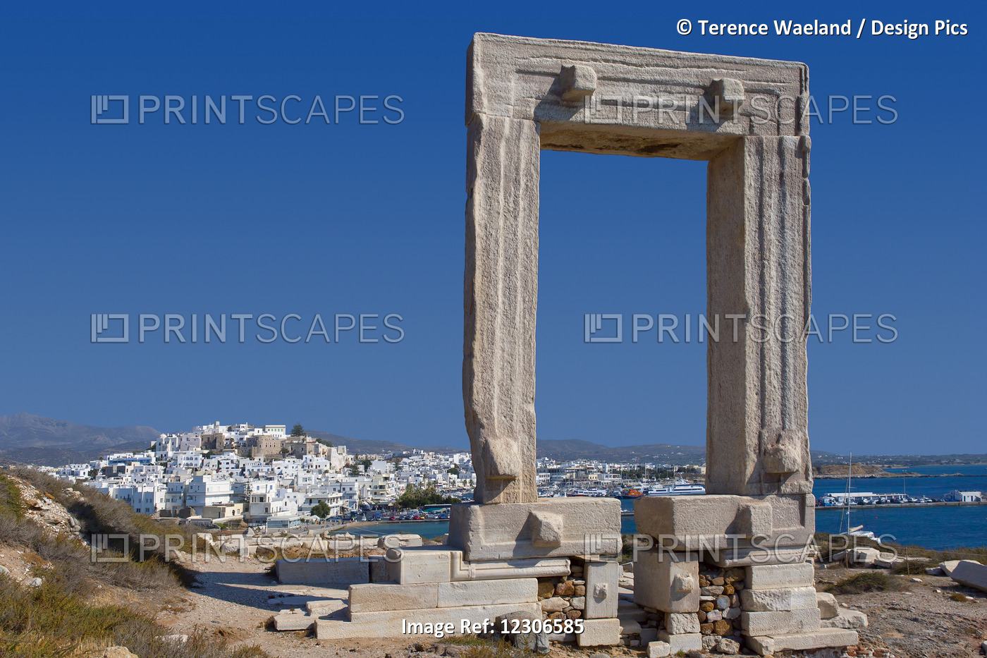 Entrance To Apollo Temple; Naxos, Greece
