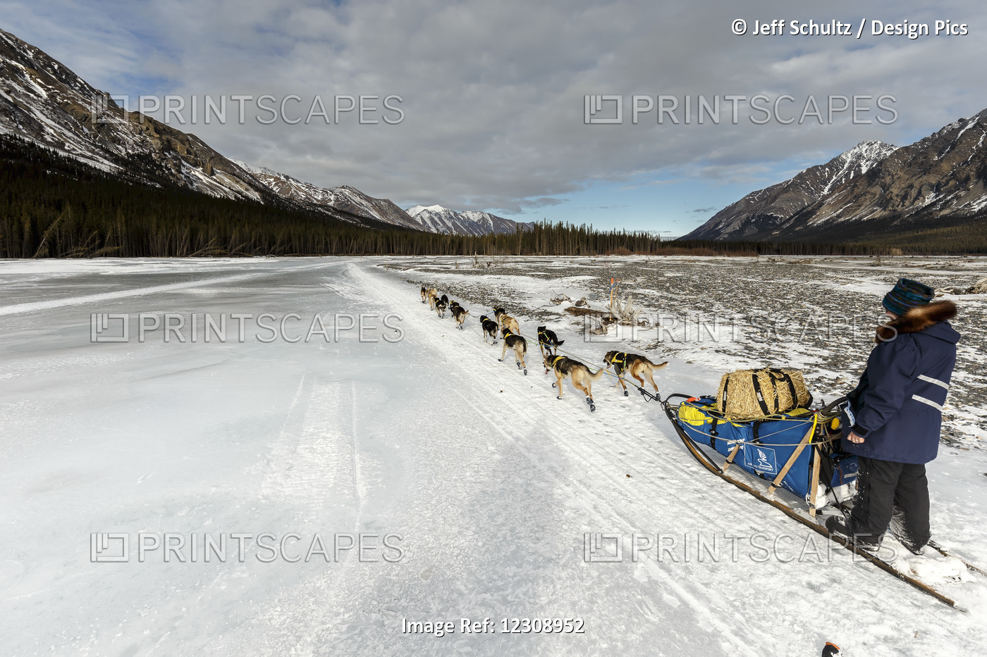 Melissa Owens-Stewart On The Trail On The South Fork Of The Kuskokwim River ...