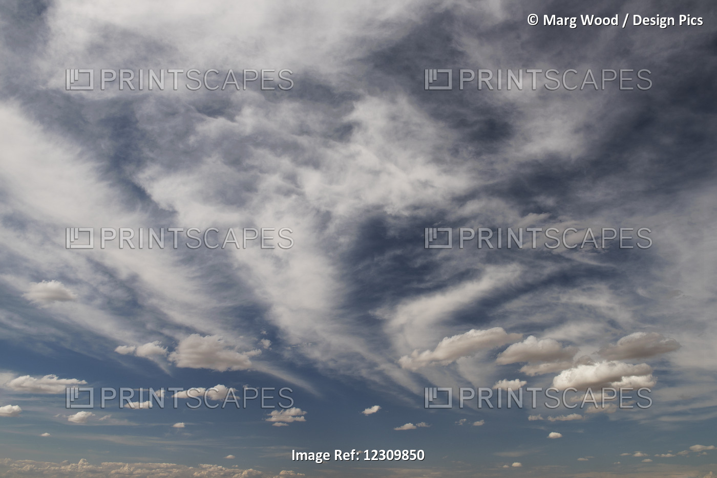 Blue Sky With Cloud; Palouse, Washington, United States Of America