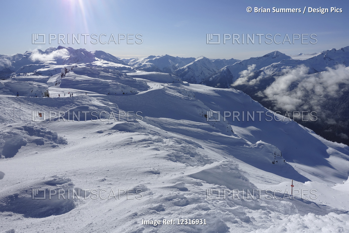 View From Peak Chairlift; Whistler, British, Columbia, Canada