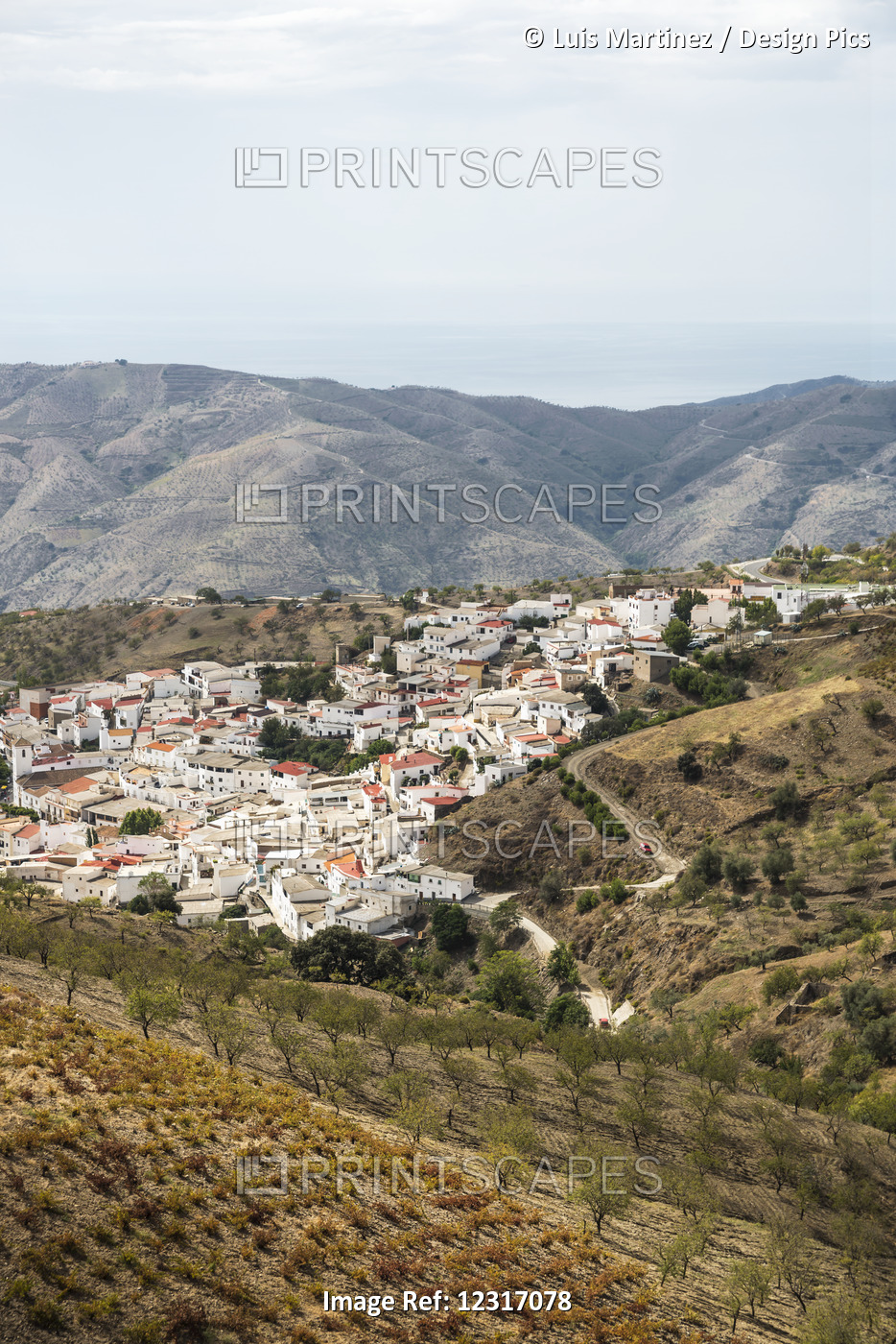 Landscape Of A Village In Alpujarra Of Granada Province; Andalucia, Spain
