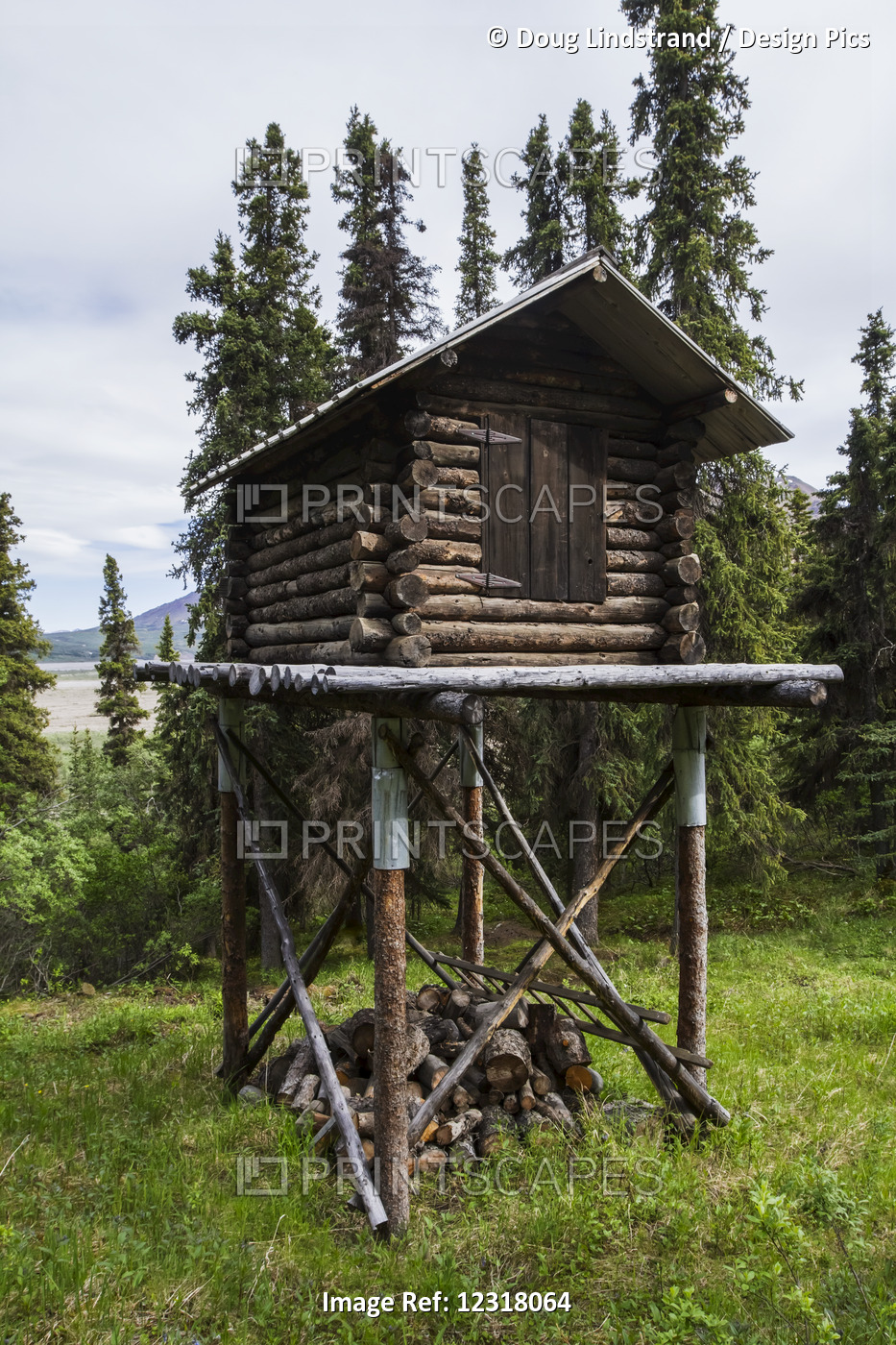 A Cache In Denali National Park Near An Old Cabin That Is Occupied During The ...