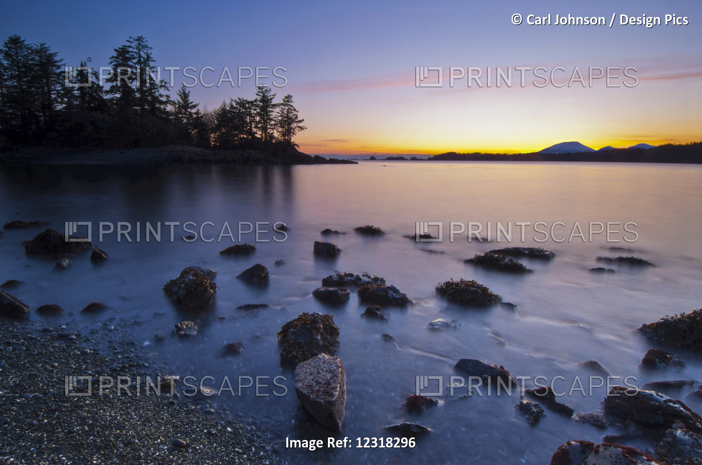 Colors Of Dusk And Incoming Surf At Halibut Point Recreation Area With View Of ...
