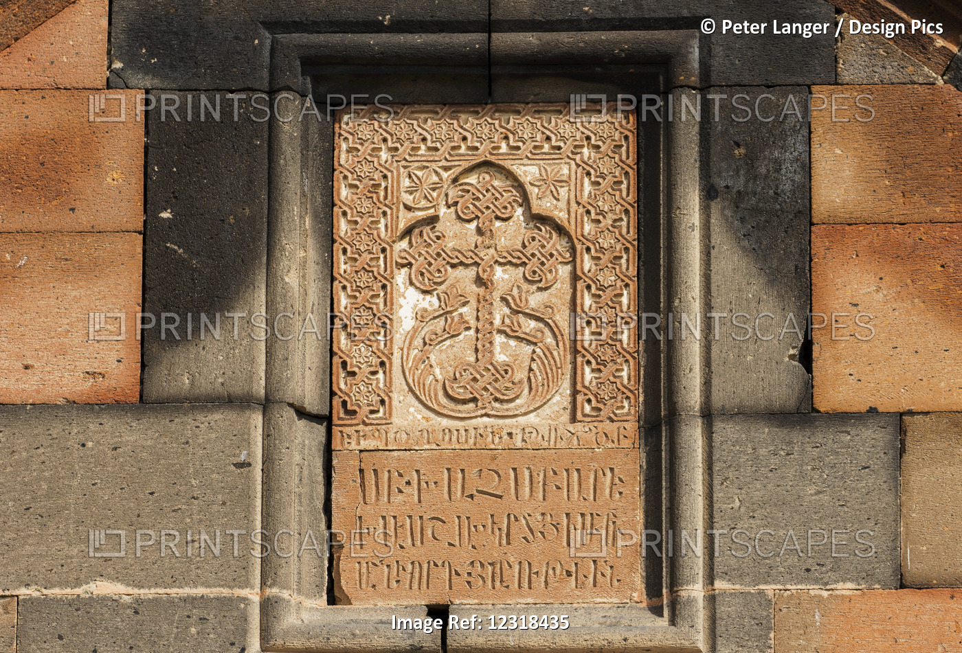 Khachkar, An Armenian Cross-Stone In The Facade Of The Church Of The Holy ...