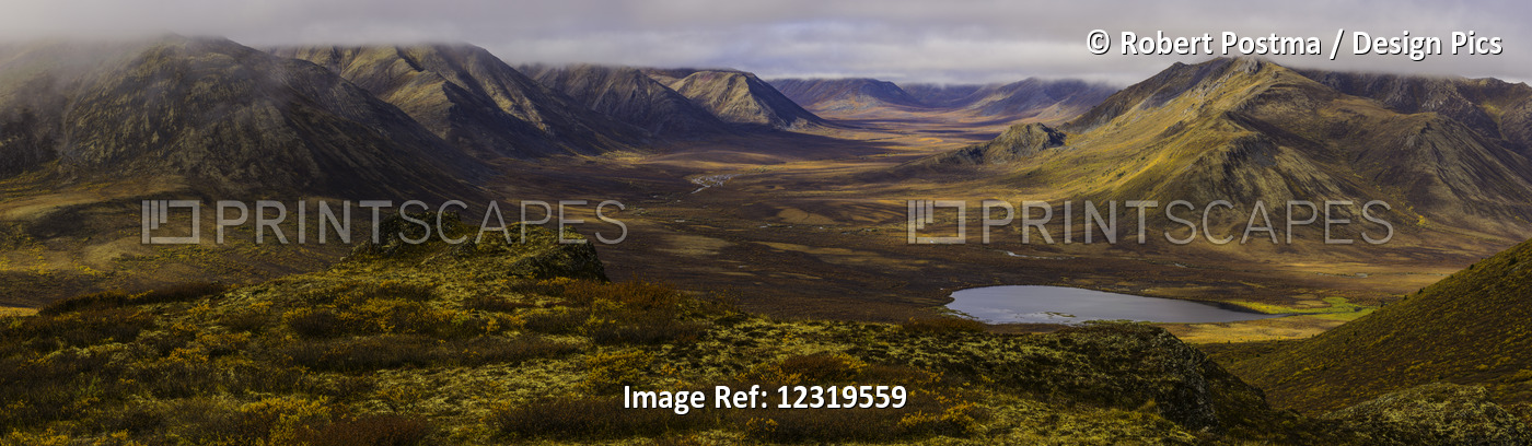Panoramic Image Of The Blackstone Valley In Autumn Colours Along The Dempster ...
