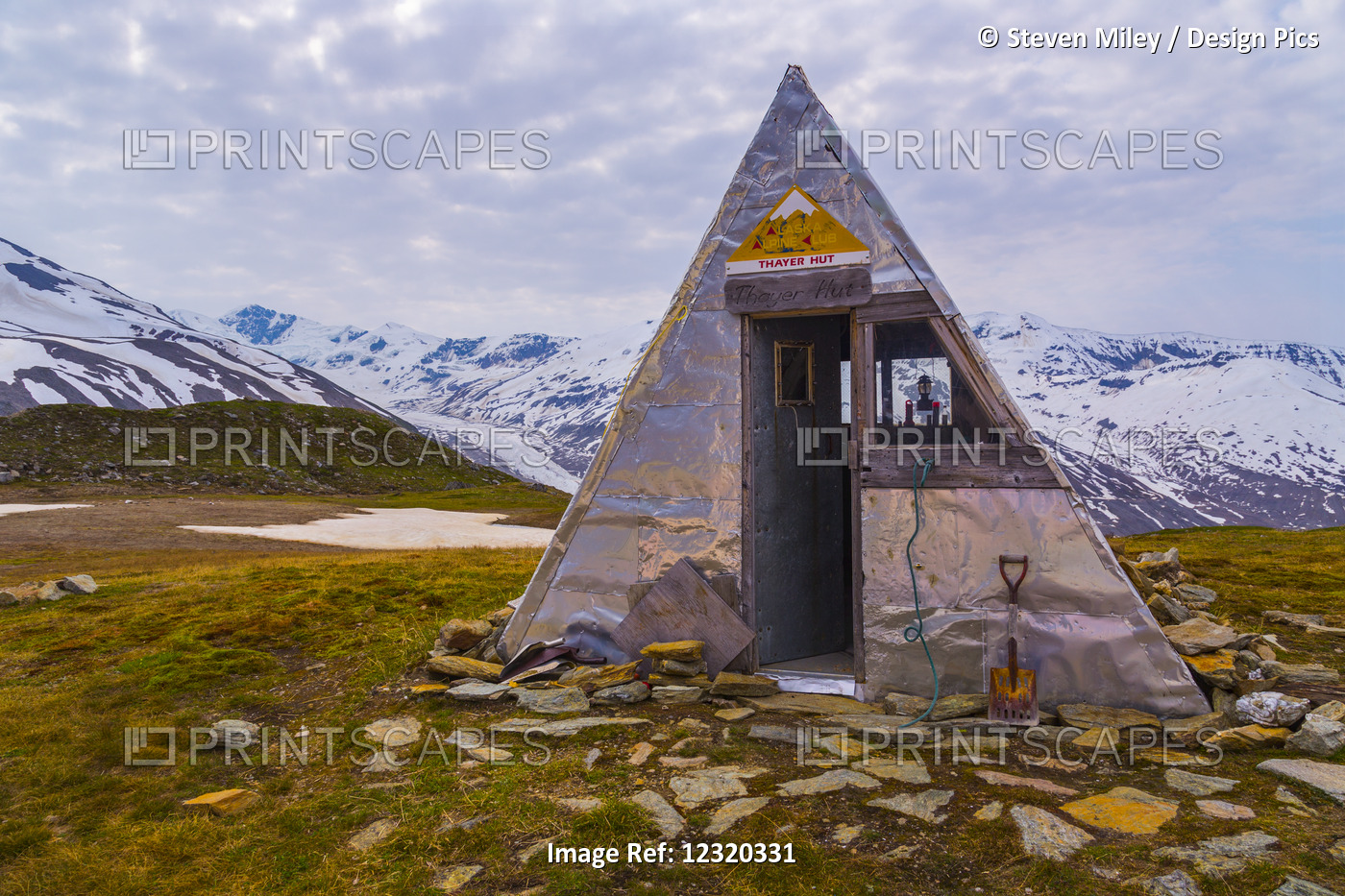 The Thayer Hut, A Climbing Hut Near Castner Glacier In The Alaska Range; ...