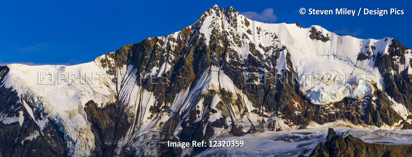 Panorama View Of Institute Peak In The Alaska Range, Named After The Uaf ...