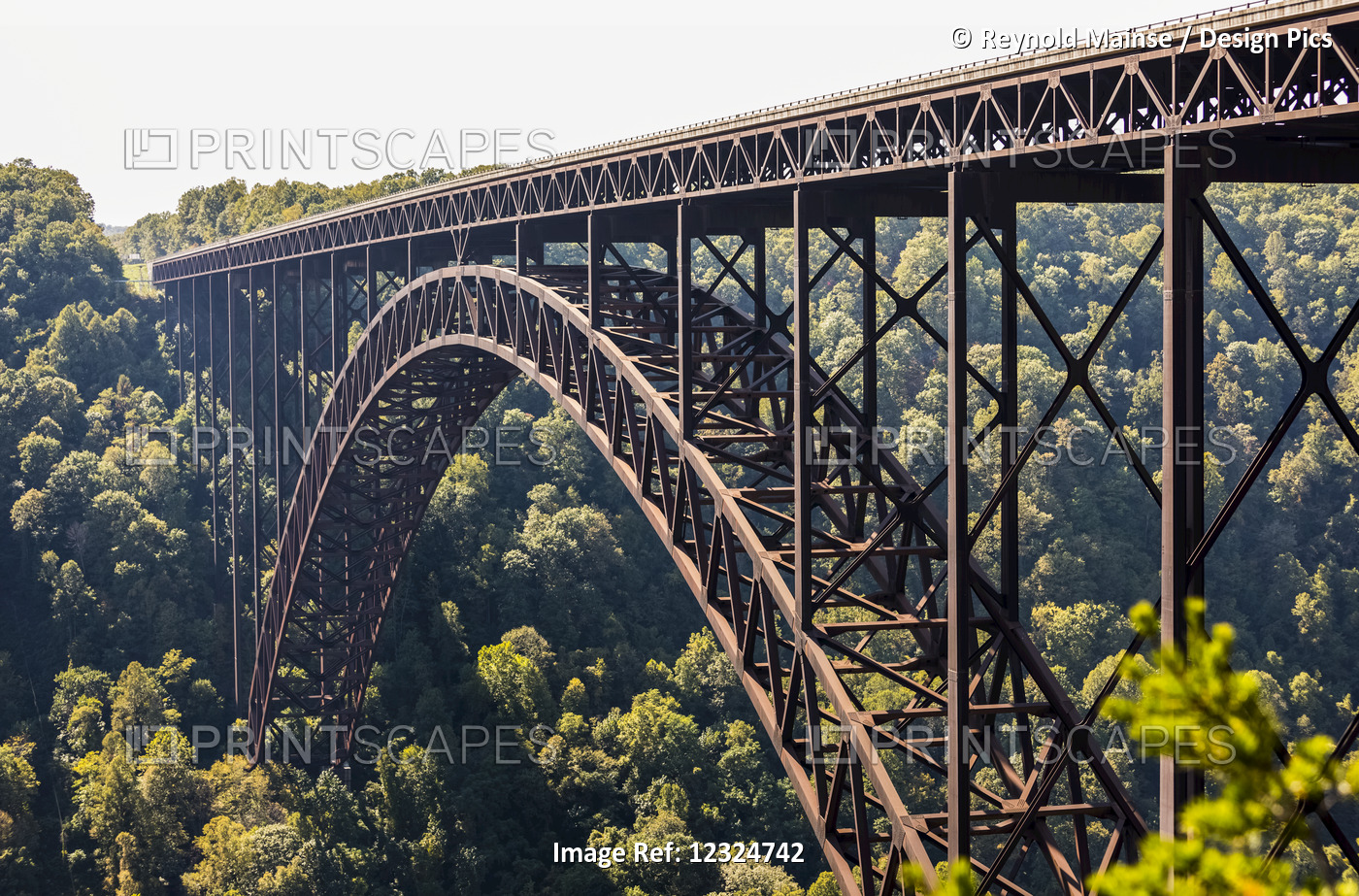 The New River Gorge Bridge Is A Steel Arch Bridge 3,030 Feet Long Over The New ...
