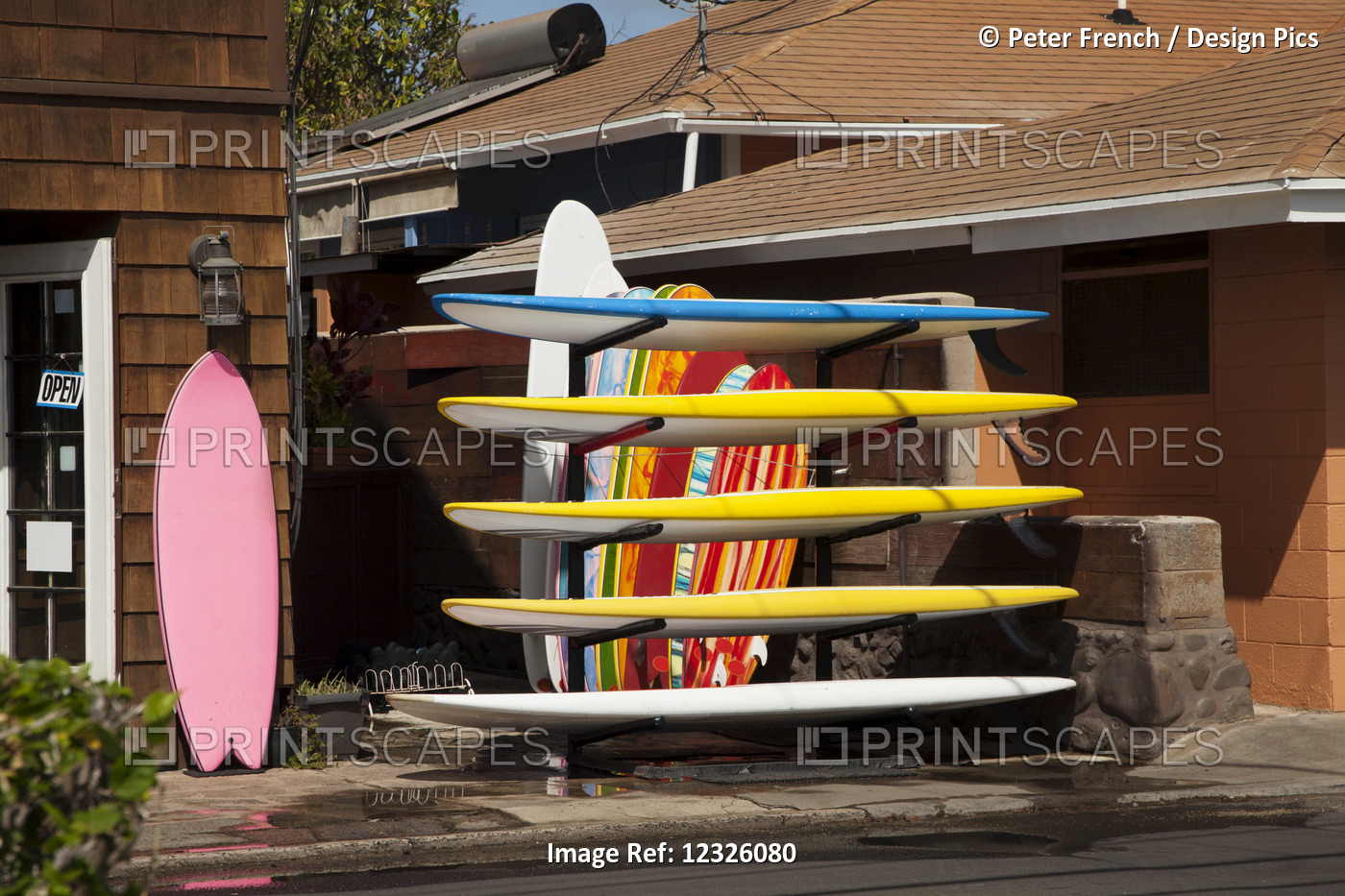 Surf Board Shop; Lahaina, Maui, Hawaii, United States Of America