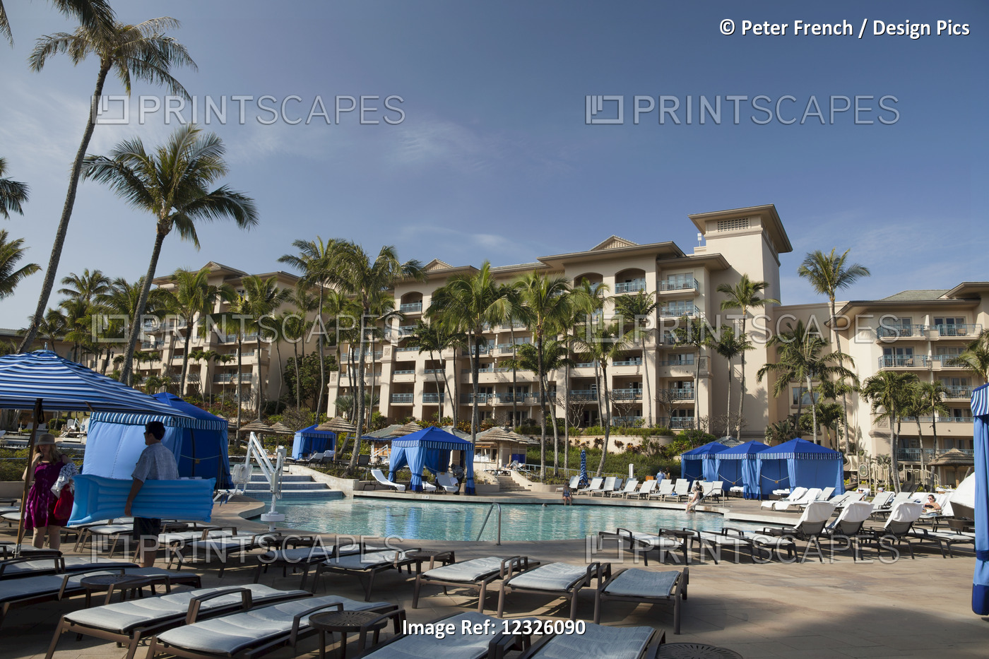 Swimming Pool And Hotel, Ritz Carlton At Kapalua; Kapalua, Maui, Hawaii, United ...