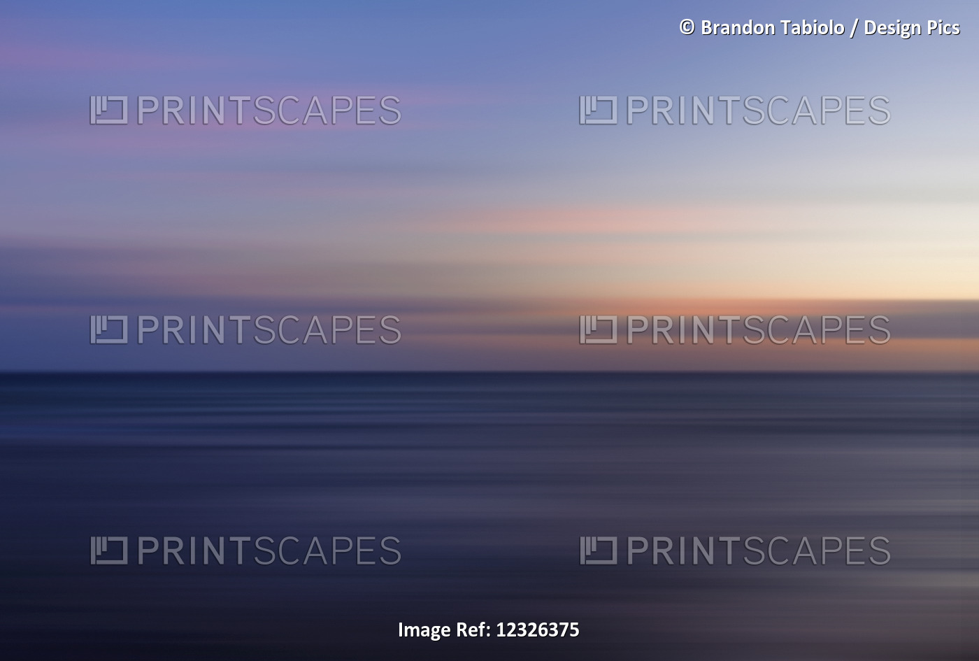 Beautiful Colourful Oceanscape Lines During Sunset In Long Exposure; Honolulu, ...