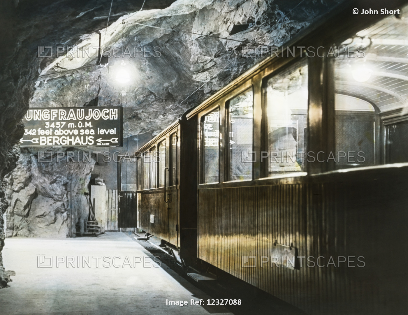 Jungfraujoch Underground Railway Station Situated Below The Jungfraujoch Col In ...