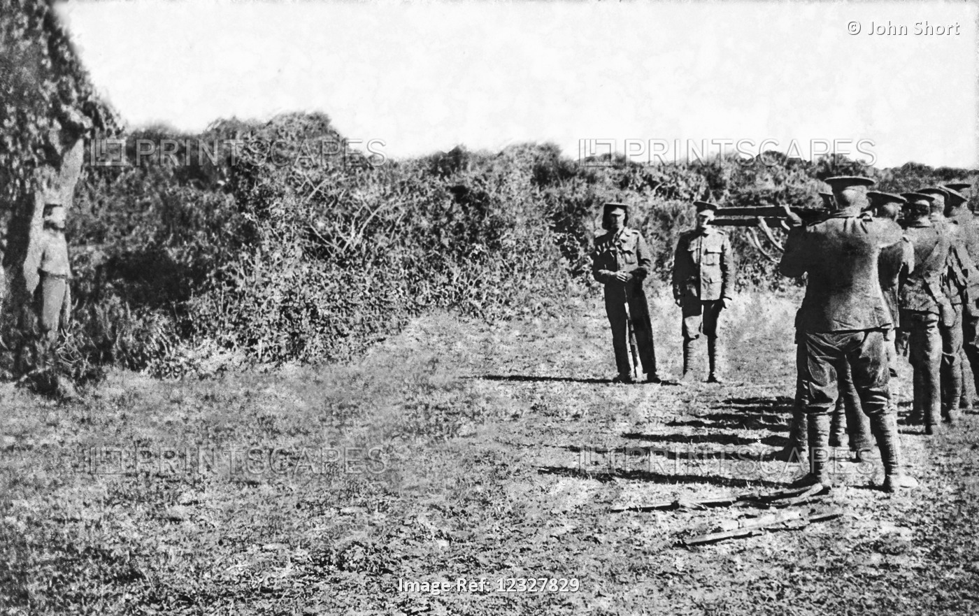 British Troops Shooting A German Spy